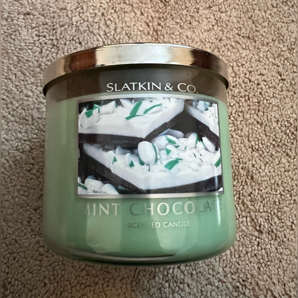 Slatkin & co Mint Chocolate 14.5oz candle - New with tags
